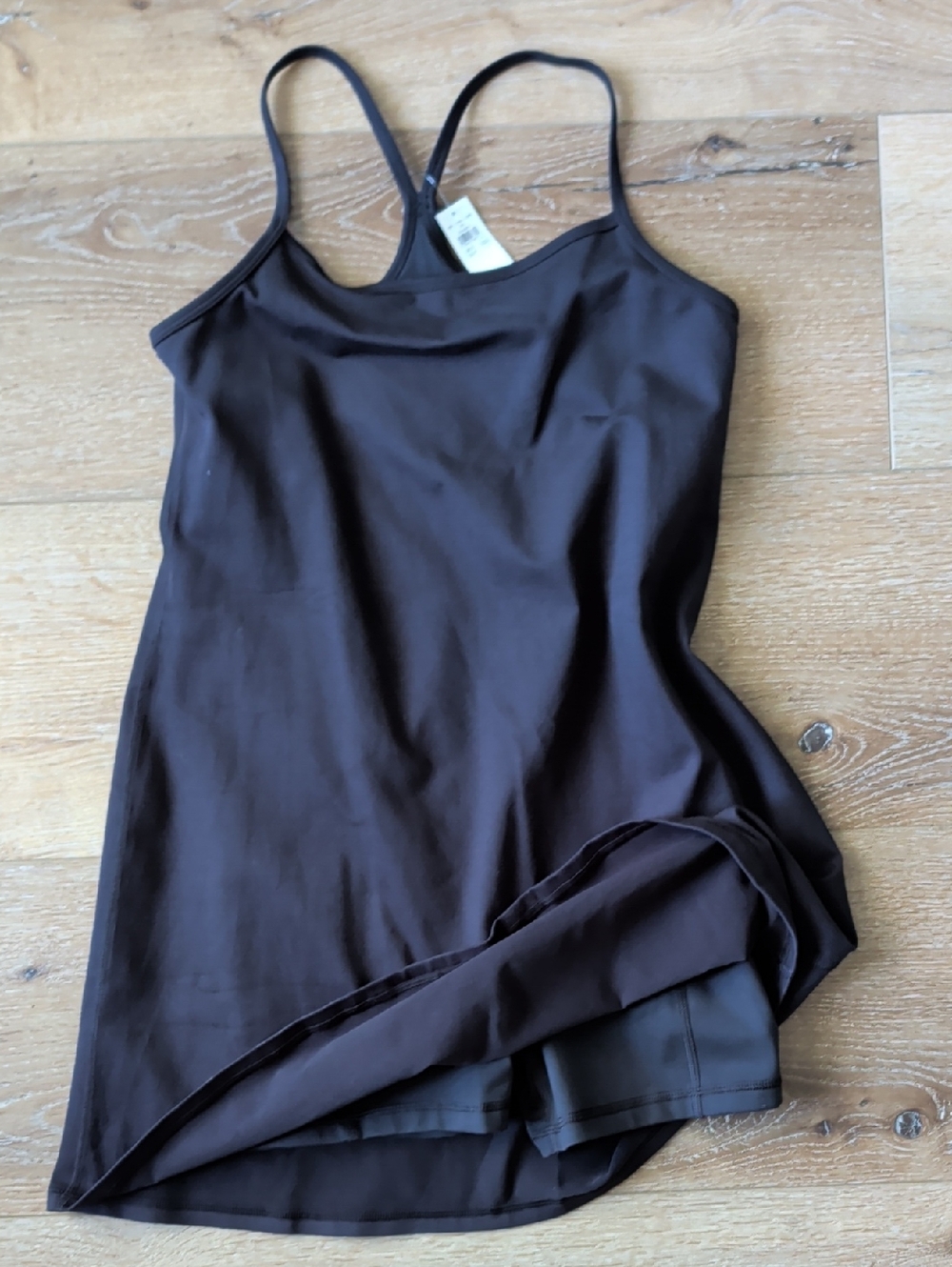Aerie Sz S Black Sports Dress With Built In Shorts & Phone Pocket NWT